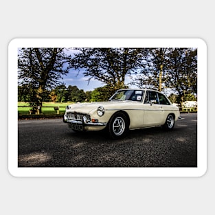 Vintage British MG sports car Sticker